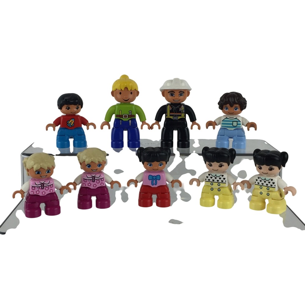 LEGO Duplo Figure Lot 9 piece Town People Construction Kids Twins‎ People